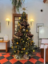 倉敷アイビースクエア屋内のクリスマスツリー🎄